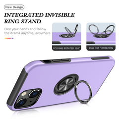 Funda protectora magnética a prueba de golpes de PC + TPU con soporte de anillo invisible, para iPhone 13 mini, para iPhone 13, para iPhone 13 Pro, para iPhone 13 Pro Max