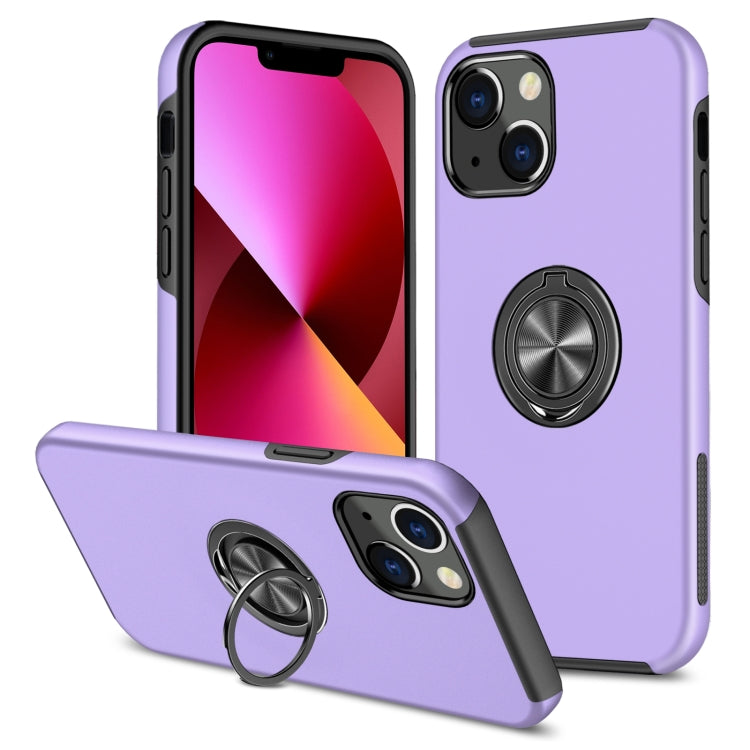 PC + TPU Shockproof Magnetic Protective Case with Invisible Ring Holder, For iPhone 13 mini, For iPhone 13, For iPhone 13 Pro