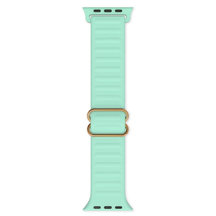 Japanese Word Buckle Silicone Replacement Watchband For Apple Watch Series, 7 45mm / 6 & SE & 5 & 4 44mm / 3 & 2 & 1 42mm