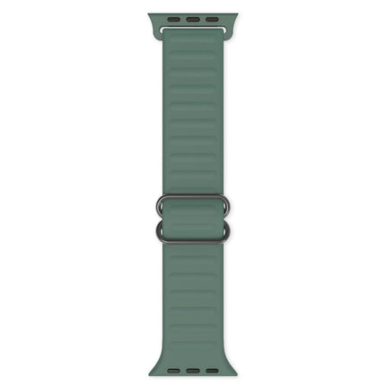 Japanese Word Buckle Silicone Replacement Watchband For Apple Watch Series, 7 45mm / 6 & SE & 5 & 4 44mm / 3 & 2 & 1 42mm