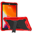 Para iPad 10.2 2021/2020/2019 / Rojo + Negro