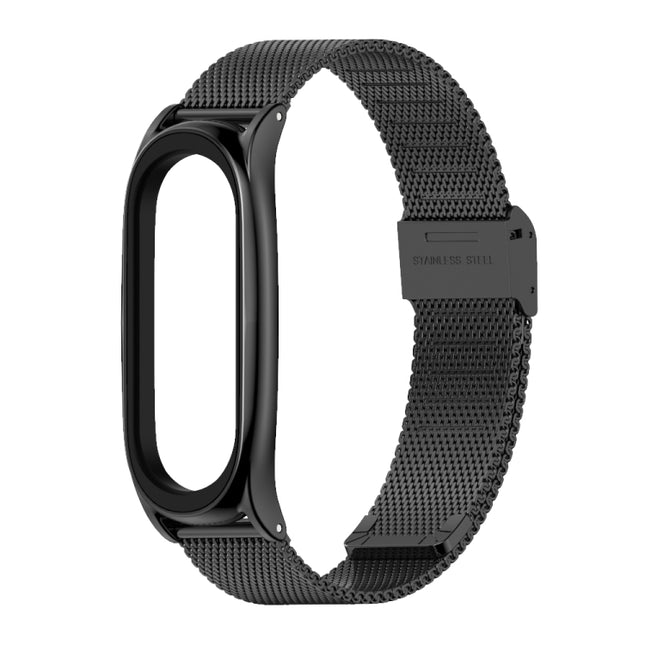 For Xiaomi Mi Band 6 / 5 / 4 / 3 Mijobs Milan Buckle Plus Stainless Steel Replacement Watchband