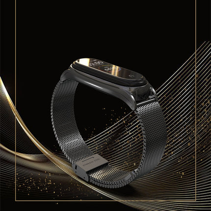 For Xiaomi Mi Band 6 / 5 Mijobs Milan Buckle Plus Stainless Steel Watch Band