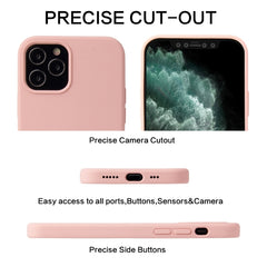 Funda protectora a prueba de golpes de silicona líquida de color sólido, para iPhone 13 Pro, para iPhone 13 Pro Max