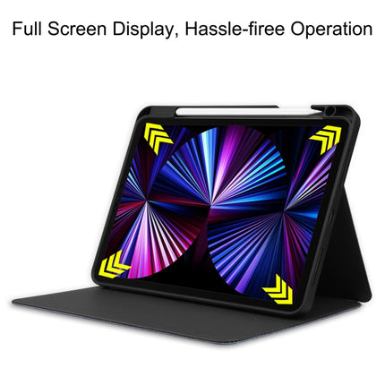 Horizontale Klapphülle aus TPU mit Stoffstruktur, Stiftschlitz und Halter, für iPad Pro 11 Zoll 2021/2020/2018