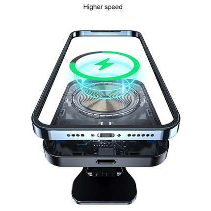 adj-987 15W Magsafe Magnetic Car Air Outlet Wireless Charger for iPhone 12 Series, with LED Indicator