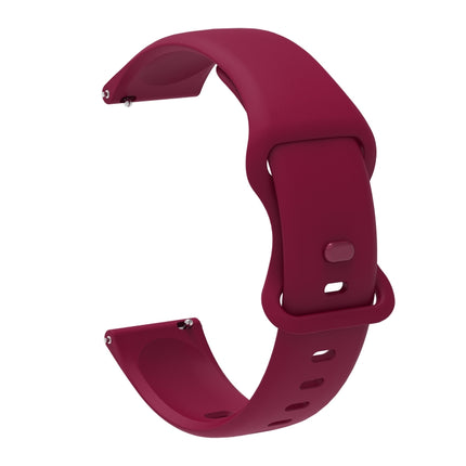 For Amazfit GTS 2e Butterfly Buckle Silicone Replacement Strap Watchband, 20mm, 22mm