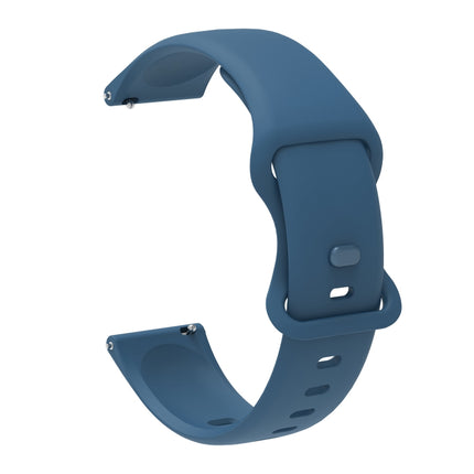 For Amazfit GTS 2e Butterfly Buckle Silicone Replacement Strap Watchband, 20mm, 22mm