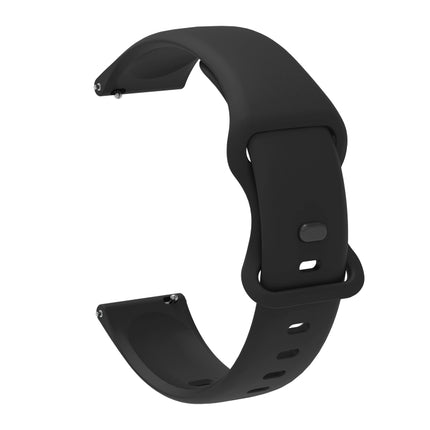 For Amazfit GTS 2e Butterfly Buckle Silicone Replacement Strap Watchband, 20mm, 22mm