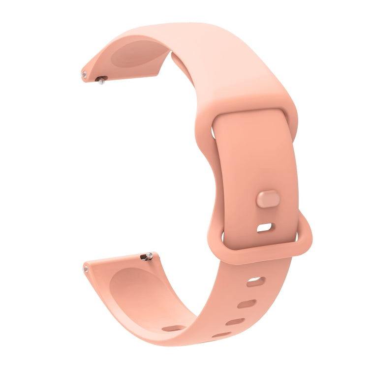 For Xiaomi Haylou RT RS3 LS04 / LS05S Universal Inner Back Buckle Perforation Silicone Replacement Strap Watchband, 20mm, 22mm