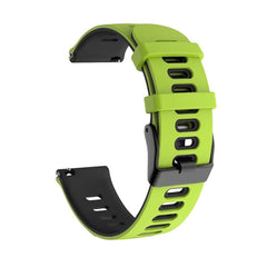 Universal Two-color Silicone Replacement Strap Watchband, 22mm For Xiaomi Haylou RT RS3 LS04 / LS05S, 20mm For Garmin Vivoactive 3 / Venu, 22mm For Garmin Vivoactive 4 / Venu 2