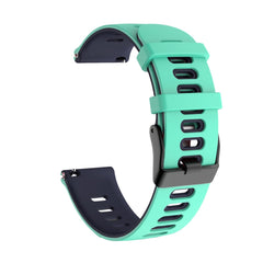 Universal Two-color Silicone Replacement Strap Watchband, 22mm For Xiaomi Haylou RT RS3 LS04 / LS05S, 20mm For Garmin Vivoactive 3 / Venu, 22mm For Garmin Vivoactive 4 / Venu 2