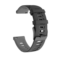 Universal Two-color Silicone Replacement Strap Watchband, 22mm For Xiaomi Haylou RT RS3 LS04 / LS05S, 20mm For Garmin Vivoactive 3 / Venu, 22mm For Garmin Vivoactive 4 / Venu 2