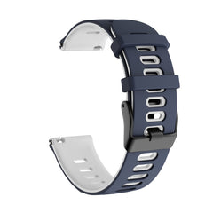 Universal Two-color Silicone Replacement Strap Watchband, 22mm For Xiaomi Haylou RT RS3 LS04 / LS05S, 20mm For Garmin Vivoactive 3 / Venu, 22mm For Garmin Vivoactive 4 / Venu 2