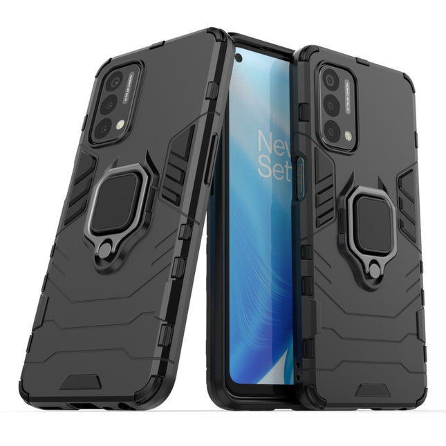 PC + TPU Shockproof Protective Case with Magnetic Ring Holder, For OnePlus Nord N200 5G