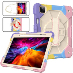 Contrast Color Robot Shockproof Silicon + PC Protective Case with Holder & Shoulder Strap For iPad Pro 11 2021 / 2020 / 2018 / iPad Air 4 10.9 2020, For iPad Pro 11 2022 / 2021 / 2020 / 2018 / iPad Air 4 10.9 2020