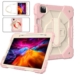 Contrast Color Robot Shockproof Silicon + PC Protective Case with Holder & Shoulder Strap For iPad Pro 11 2021 / 2020 / 2018 / iPad Air 4 10.9 2020, For iPad Pro 11 2022 / 2021 / 2020 / 2018 / iPad Air 4 10.9 2020