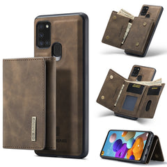 DG.MING M1 Series 3-Fold Multi Card Wallet  Back Cover Shockproof Case with Holder Function, For Samsung Galaxy A12 5G, For Samsung Galaxy A21s, For Samsung Galaxy A22 5G, For Samsung Galaxy S21