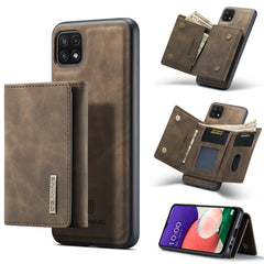DG.MING M1 Series 3-Fold Multi Card Wallet  Back Cover Shockproof Case with Holder Function, For Samsung Galaxy A12 5G, For Samsung Galaxy A21s, For Samsung Galaxy A22 5G, For Samsung Galaxy S21