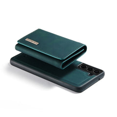DG.MING M1 Series 3-Fold Multi Card Wallet  Back Cover Shockproof Case with Holder Function, For Samsung Galaxy S21 FE, For Samsung Galaxy S21+