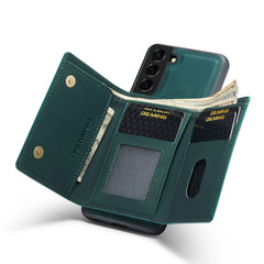 DG.MING M1 Series 3-Fold Multi Card Wallet  Back Cover Shockproof Case with Holder Function, For Samsung Galaxy S21 FE, For Samsung Galaxy S21+