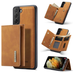 DG.MING M1 Series 3-Fold Multi Card Wallet  Back Cover Shockproof Case with Holder Function, For Samsung Galaxy S21 FE, For Samsung Galaxy S21+