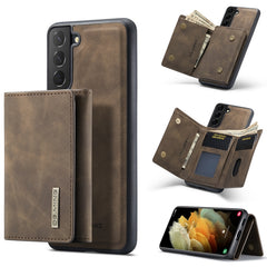 DG.MING M1 Series 3-Fold Multi Card Wallet  Back Cover Shockproof Case with Holder Function, For Samsung Galaxy S21 FE, For Samsung Galaxy S21+
