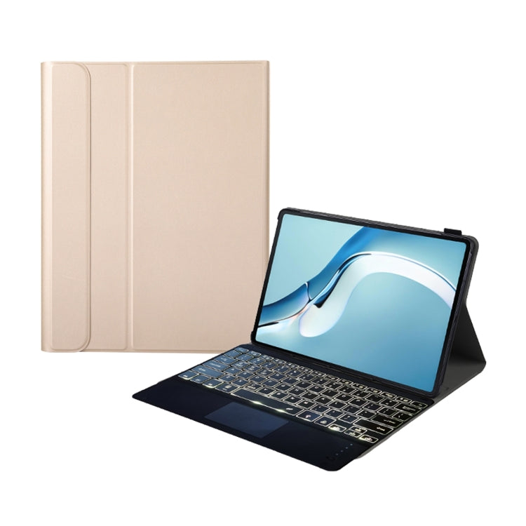 For Huawei MatePad Pro 12.6 2021 Sheep Texture Ultra-thin Backlight Bluetooth Keyboard Horizontal Flip Leather Case with Holder & Touchpad