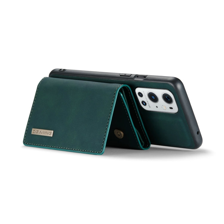 DG.MING M1 Series 3-Fold Multi Card Wallet + Magnetic Back Cover Shockproof Case with Holder Function, For OnePlus 9 Pro, For OnePlus 9 (EU/NA)