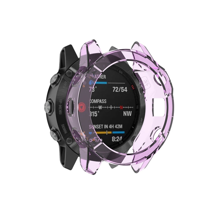 Smart Watch Half Coverage TPU Protective Case, For Garmin Fenix 6 / 6 Pro, For Garmin Fenix 6S / 6S Pro, For Garmin Fenix 6X / 6X Pro