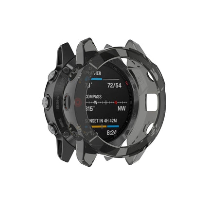 Smart Watch Half Coverage TPU Protective Case, For Garmin Fenix 6 / 6 Pro, For Garmin Fenix 6S / 6S Pro, For Garmin Fenix 6X / 6X Pro