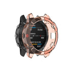 For Garmin Fenix 6 / 6 Pro / Transparent Orange