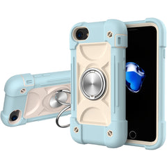 Shockproof Silicone + PC Protective Case with Dual-Ring Holder, For iPhone 6/6s/7/8/SE 2022 / SE 2020, For iPhone 6 Plus/6s Plus/7 Plus/8 Plus, For iPhone X / XS