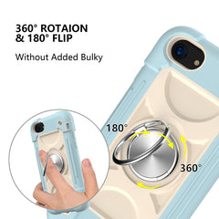 Shockproof Silicone + PC Protective Case with Dual-Ring Holder, For iPhone 6/6s/7/8/SE 2022 / SE 2020, For iPhone 6 Plus/6s Plus/7 Plus/8 Plus, For iPhone X / XS