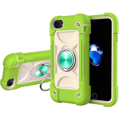 Shockproof Silicone + PC Protective Case with Dual-Ring Holder, For iPhone 6/6s/7/8/SE 2022 / SE 2020, For iPhone 6 Plus/6s Plus/7 Plus/8 Plus, For iPhone X / XS