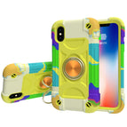 For iPhone X / XS / Colorful Yellow Green