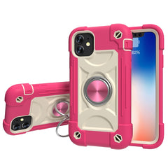 Shockproof Silicone + PC Protective Case with Dual-Ring Holder, For iPhone XR, For iPhone XS Max, For iPhone 11