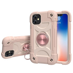 Shockproof Silicone + PC Protective Case with Dual-Ring Holder, For iPhone 11 Pro, For iPhone 11 Pro Max, For iPhone 12 mini