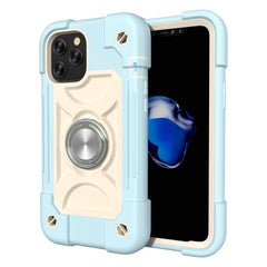 Shockproof Silicone + PC Protective Case with Dual-Ring Holder, For iPhone 12 mini, For iPhone 12 / 12 Pro