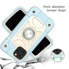 Shockproof Silicone + PC Protective Case with Dual-Ring Holder, For iPhone 12 mini, For iPhone 12 / 12 Pro
