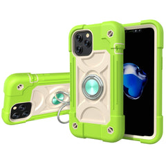 Shockproof Silicone + PC Protective Case with Dual-Ring Holder, For iPhone 11 Pro, For iPhone 11 Pro Max, For iPhone 12 mini