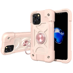 Shockproof Silicone + PC Protective Case with Dual-Ring Holder, For iPhone 11 Pro, For iPhone 11 Pro Max, For iPhone 12 mini