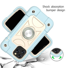 Shockproof Silicone + PC Protective Case with Dual-Ring Holder, For iPhone 12 / 12 Pro, For iPhone 12 Pro Max