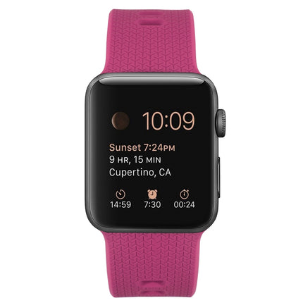 Silicone Replacement Strap Watchband For Apple Watch Series, 7 45mm / 6 & SE & 5 & 4 44mm / 3 & 2 & 1 42mm, 7 41mm / 6 & SE & 5 & 4 40mm / 3 & 2 & 1 38mm