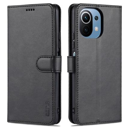 AZNS Skin Feel Calf Texture Horizontal Flip Leather Case with Card Slots & Holder & Wallet, For Xiaomi Mi 11 Lite, For Xiaomi Mi 11 Ultra