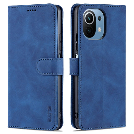 AZNS Skin Feel Calf Texture Horizontal Flip Leather Case with Card Slots & Holder & Wallet, For Xiaomi Mi 11 Lite, For Xiaomi Mi 11 Ultra