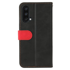 Estuche de cuero PU con tapa horizontal con costuras de color para negocios, con soporte, ranuras para tarjetas y marco para fotos, para OnePlus Nord CE 5G, para iPhone 13 mini, para iPhone 13, para iPhone 13 Pro, para iPhone 13 Pro Max