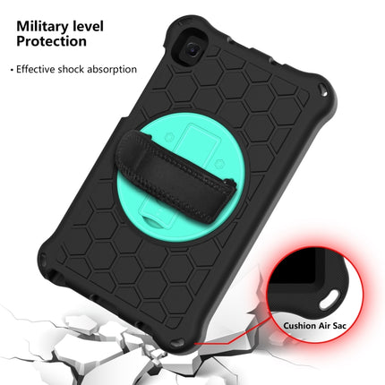 For Samsung Galaxy Tab A7 Lite 8.7 2021 T220 / T225 360 Degree Rotation Honeycomb Shockproof Silicone PC Protective Case with Holder & Shoulder Strap & Hand Strap, For Samsung Galaxy Tab A7 Lite 8.7 2021 T220 / T225