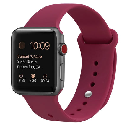 Silicone Replacement Strap Watchband For Apple Watch Series, 7 41mm / 6 & SE & 5 & 4 40mm / 3 & 2 & 1 38mm