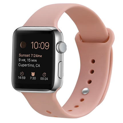 Silicone Replacement Strap Watchband For Apple Watch Series, 7 45mm / 6 & SE & 5 & 4 44mm / 3 & 2 & 1 42mm